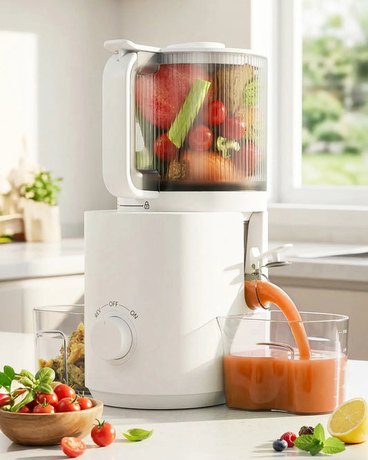 3 in 1 Masticating Juicer with Wide Feed Chute